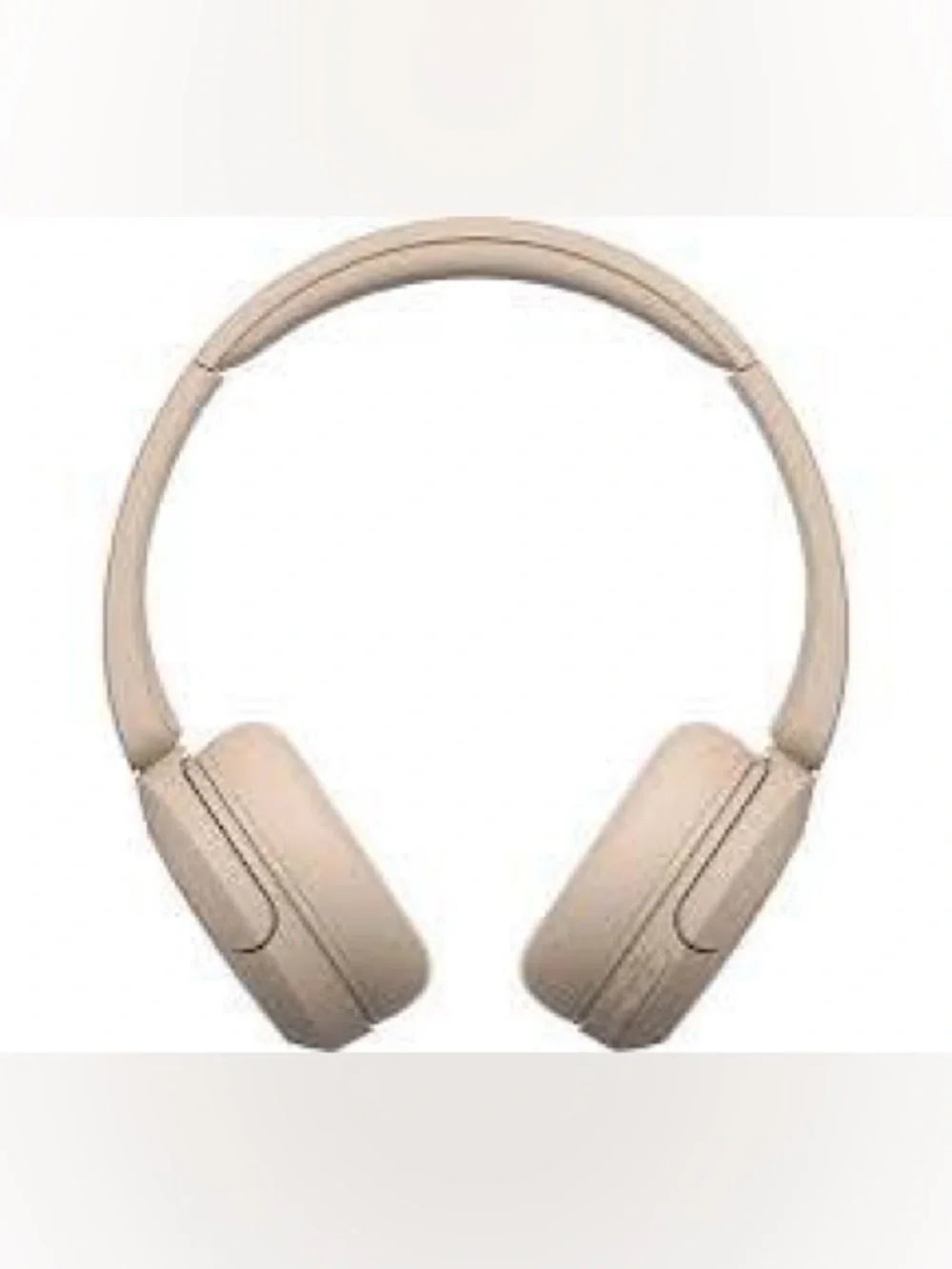 Beige Sony Wireless Headphones